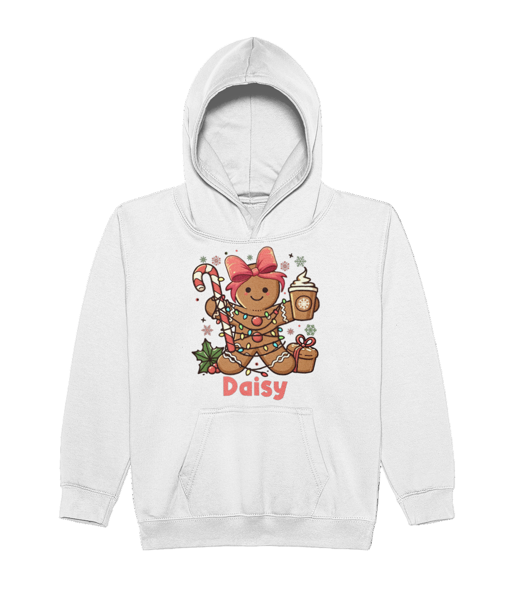 Kids Personalised Gingerbread Hood (Girl)
