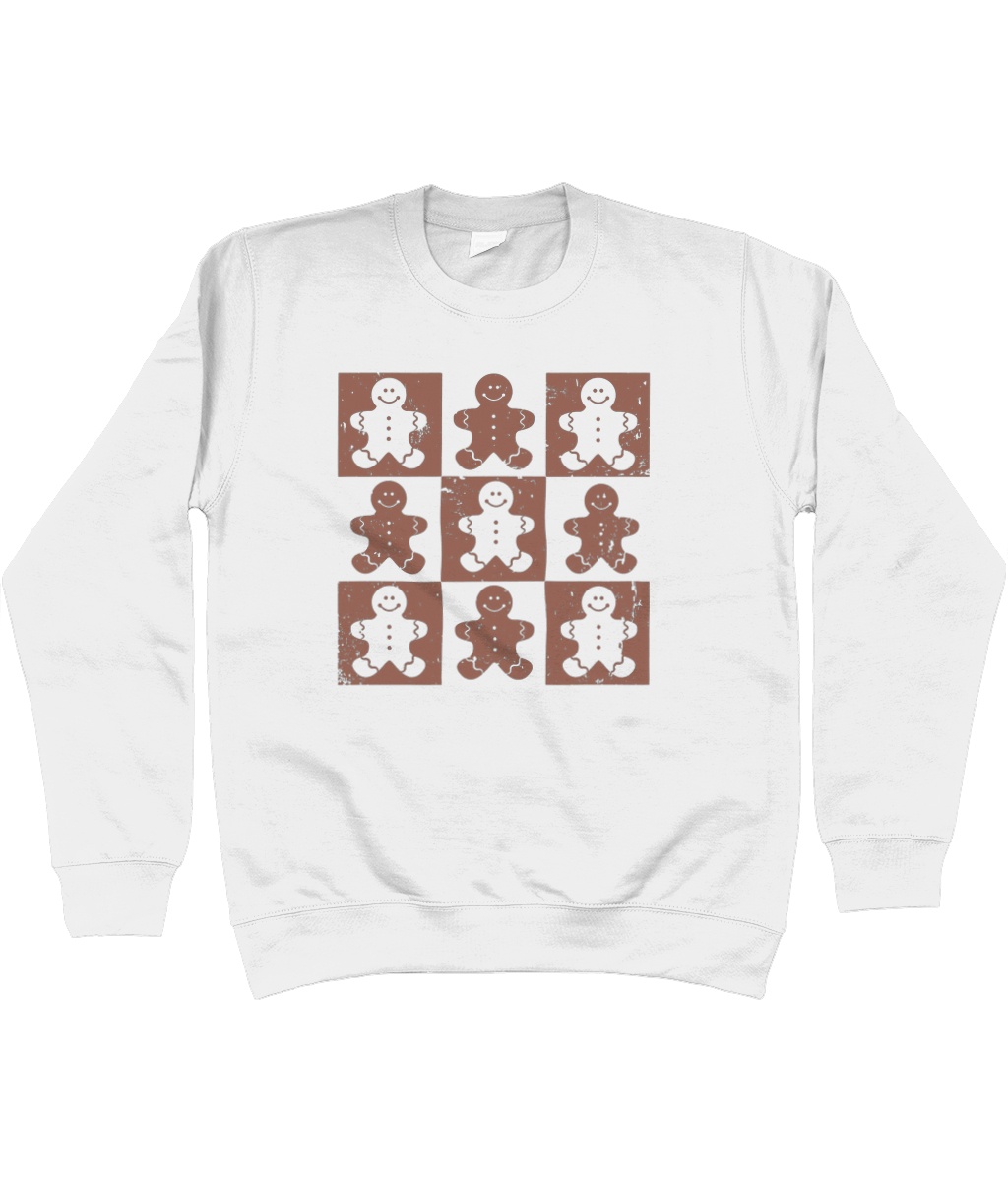 Checkered Gingerbread Sweater