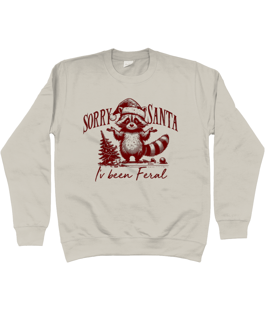 Sorry Santa I've Been Feral Sweater