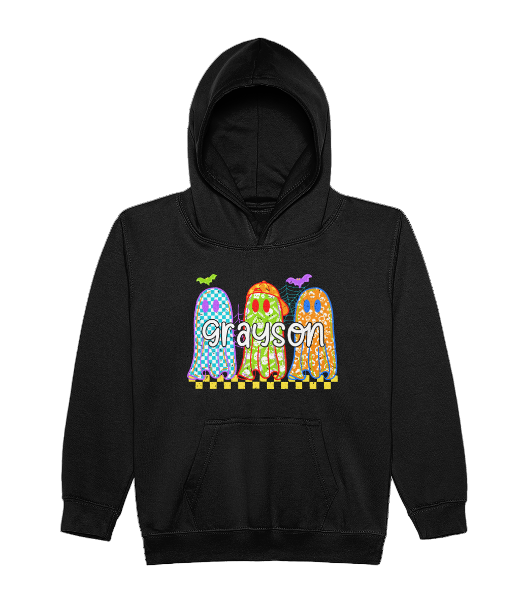 Kids Personalised Ghost Hood