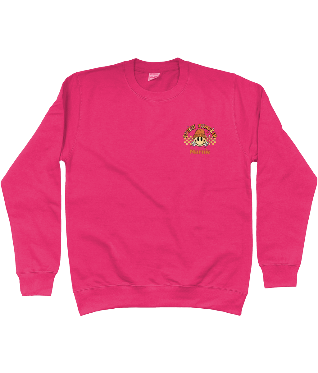 Kids Personalised Cutest Pumpkin In the Patch Sweater