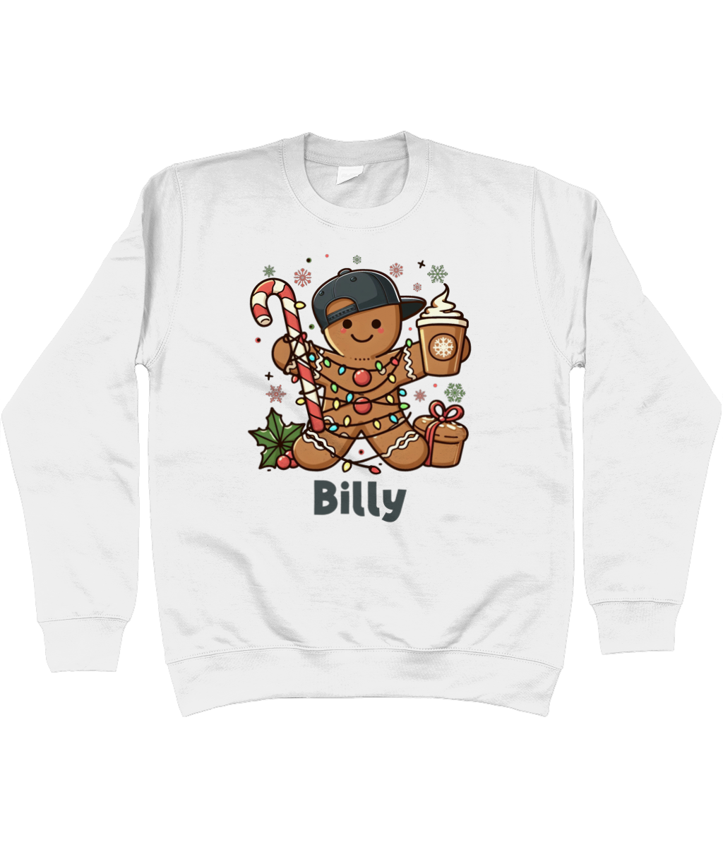Kids Personalised Gingerbread Sweater (Boy)