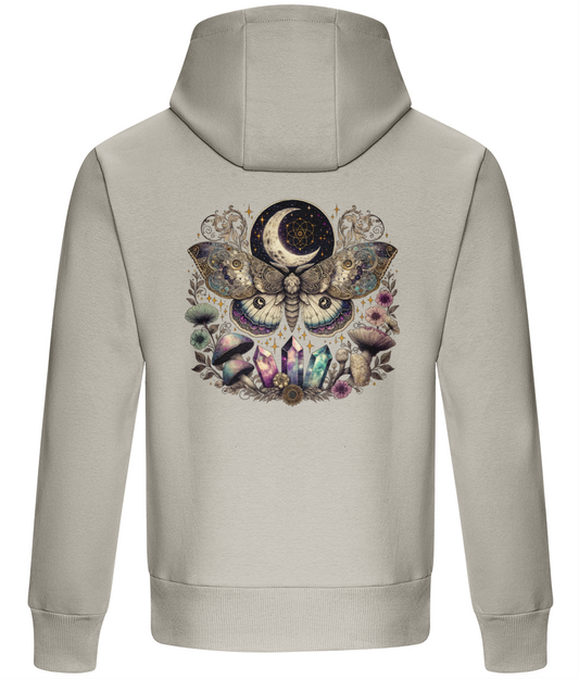Celestial Lunar Moth Hood (Back Print)