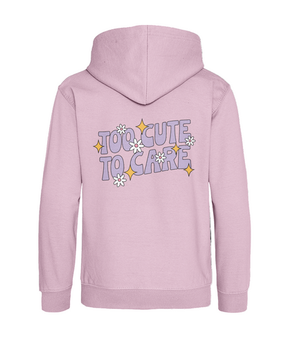 Kids Personalised Too Cute To Care Hood
