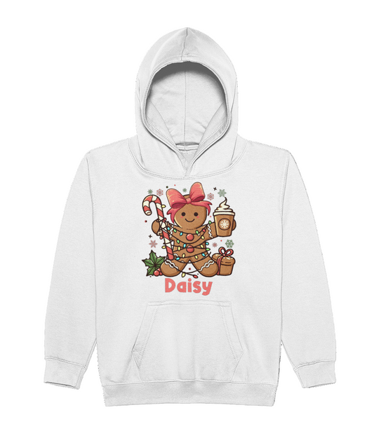 Kids Personalised Gingerbread Hood (Girl)