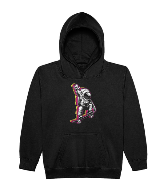 Kids Skateboarding Astronaut Hood