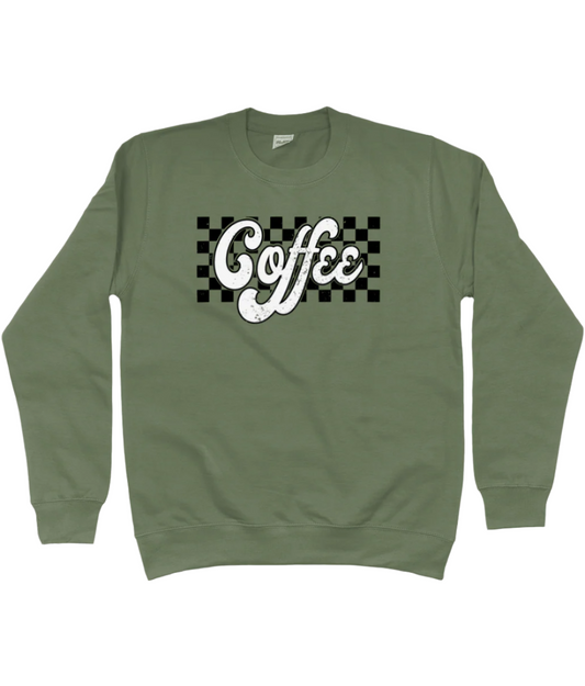 Checkered Coffee Sweater