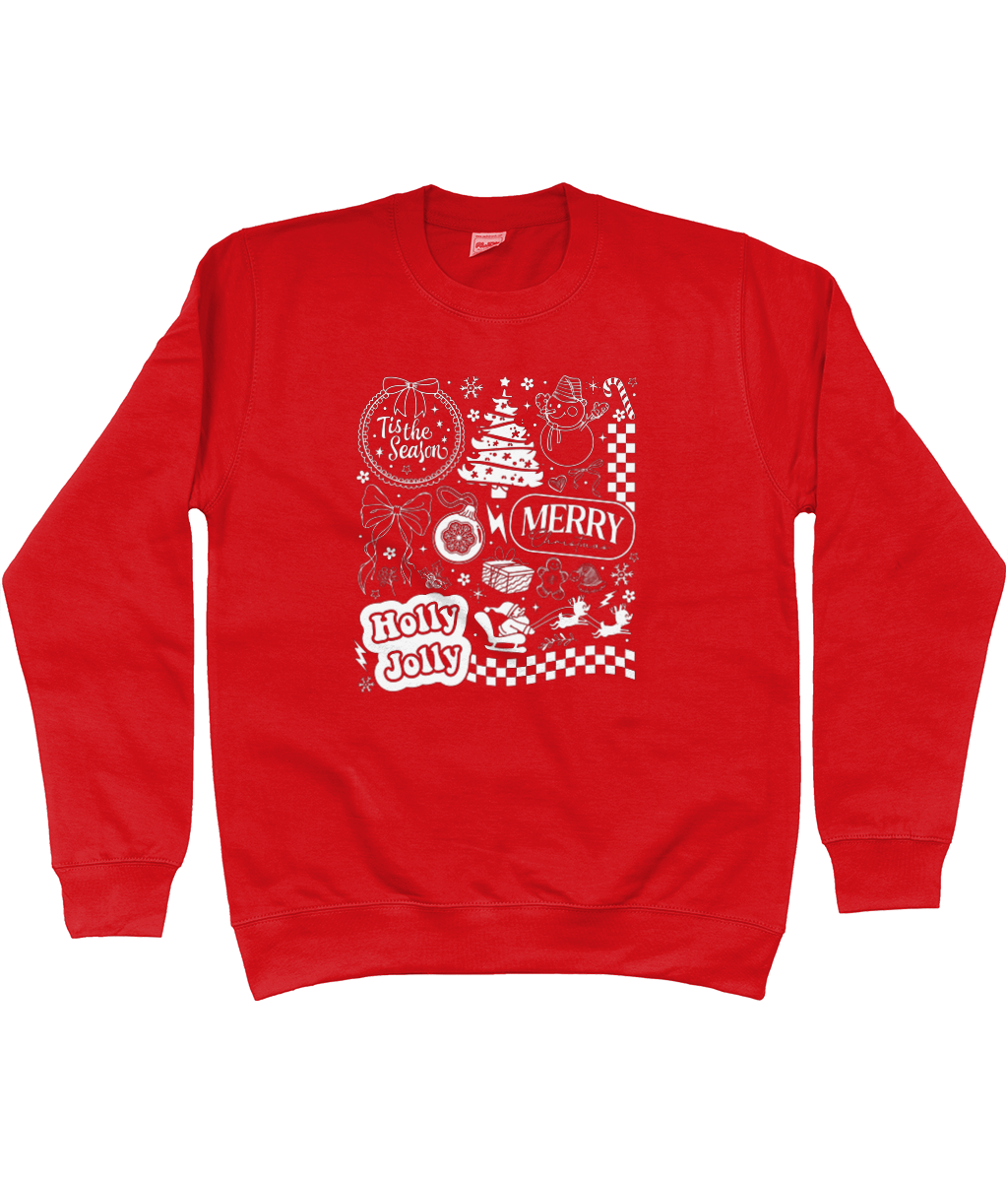 Checkered Merry Xmas Sweater