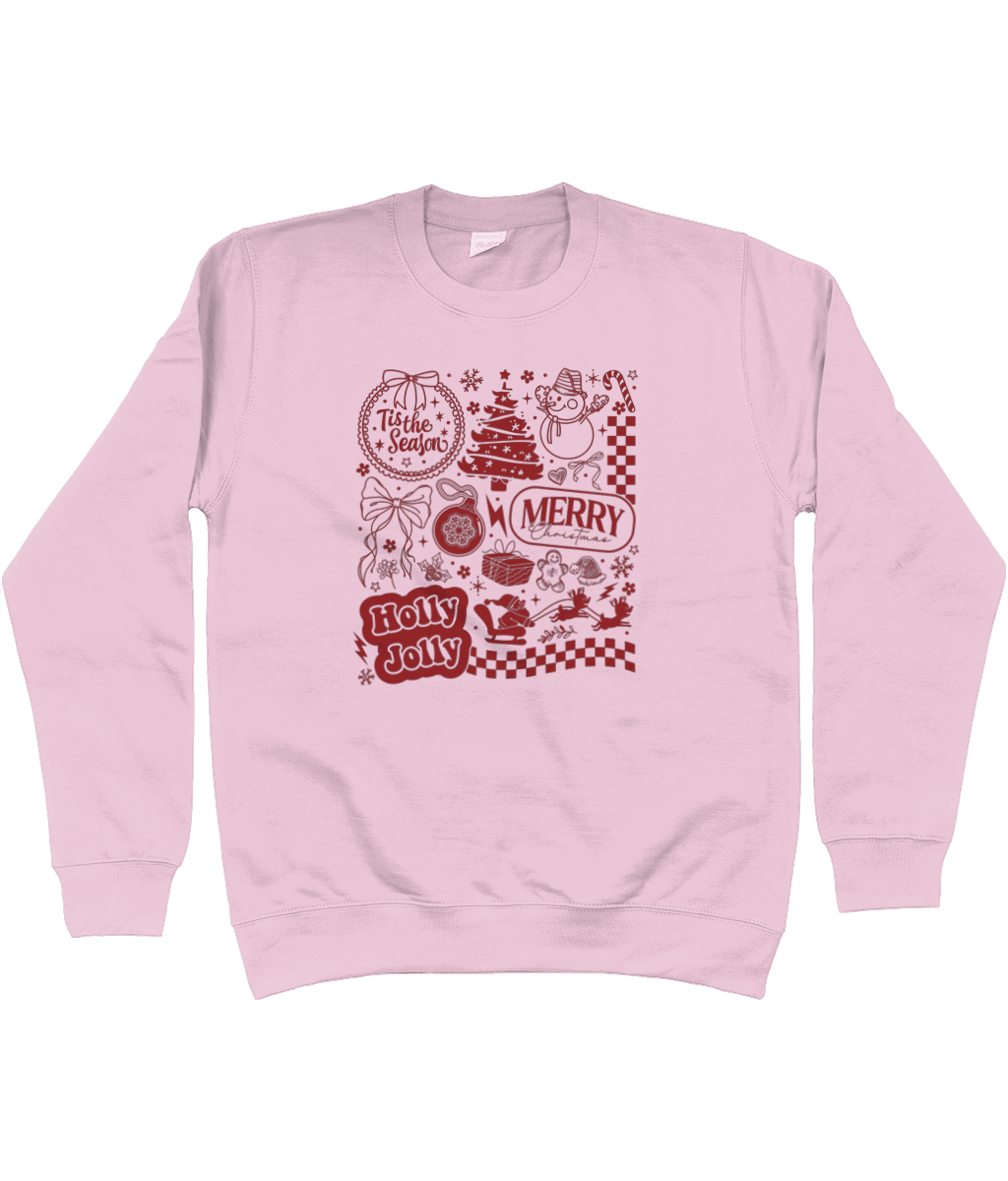 Checkered Merry Xmas Sweater