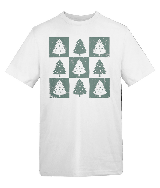 Checkered Christmas Tree Tee