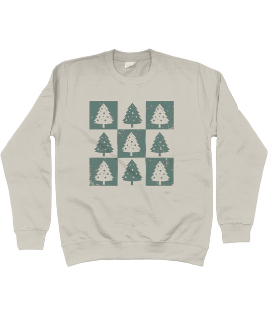 Checkered Christmas Tree Sweater