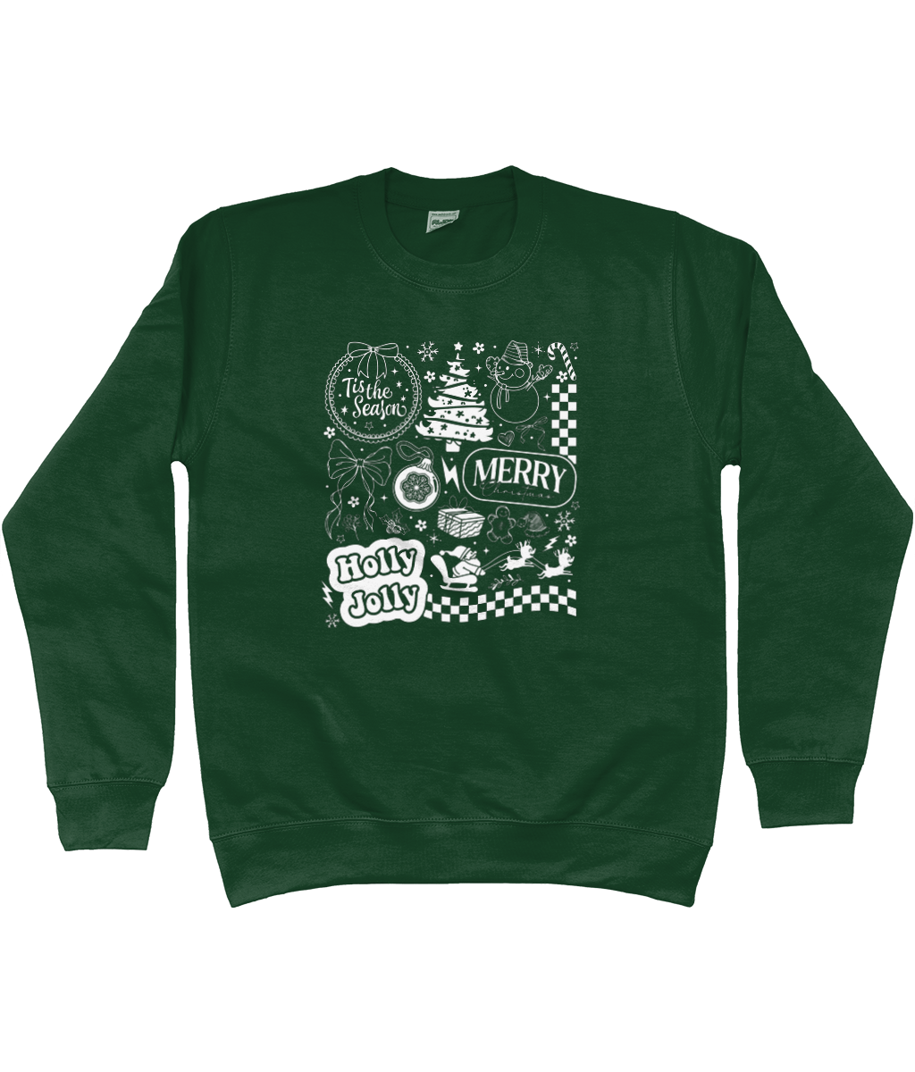 Checkered Merry Xmas Sweater
