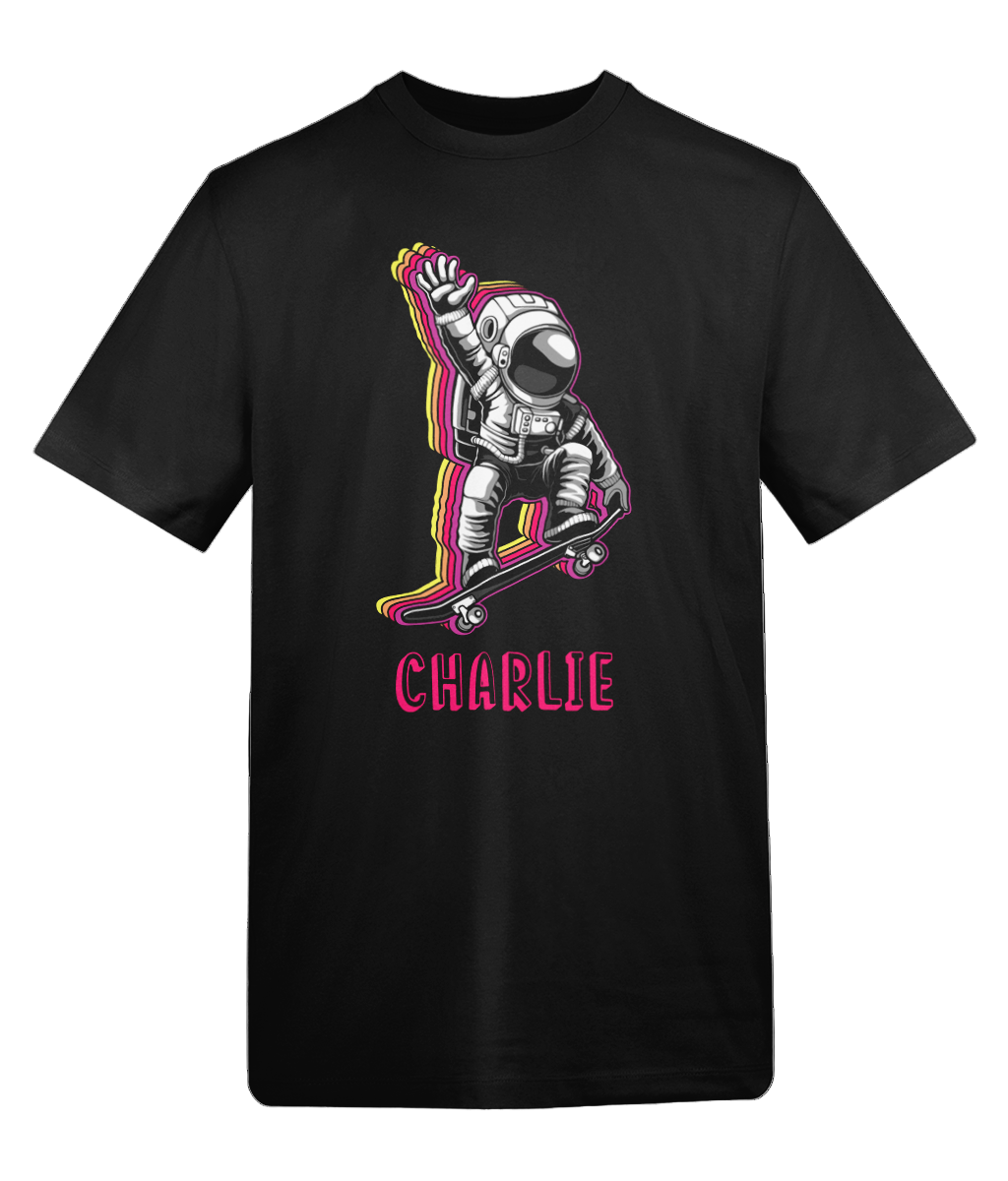 Kids Personalised Skateboarding Astronaut