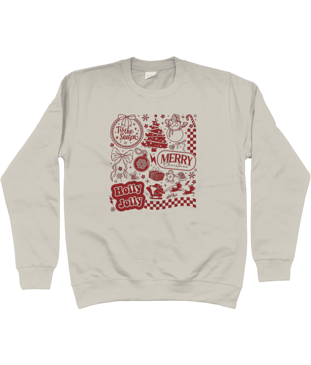 Checkered Merry Xmas Sweater