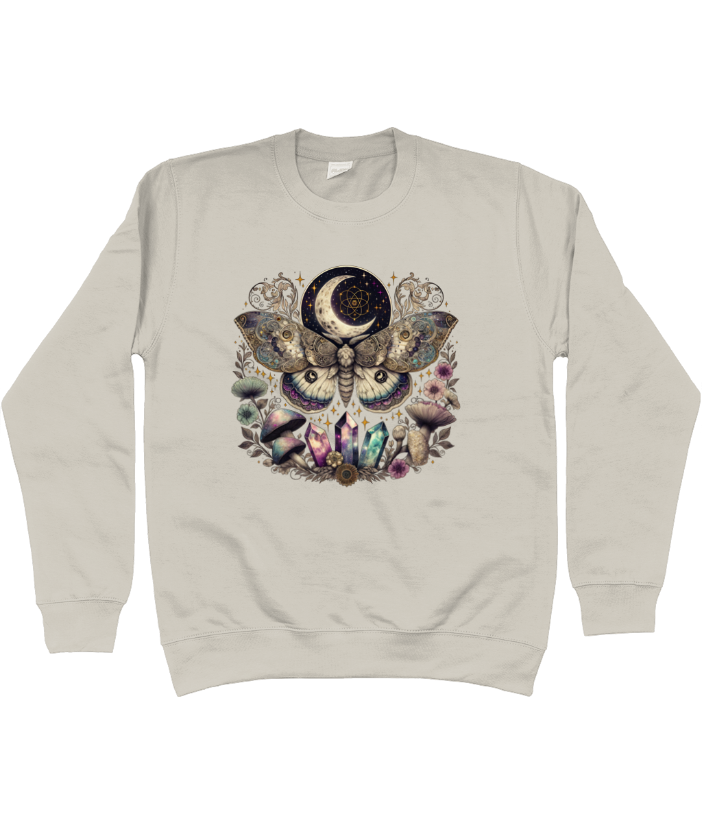 Celestial Lunar Moth Sweater