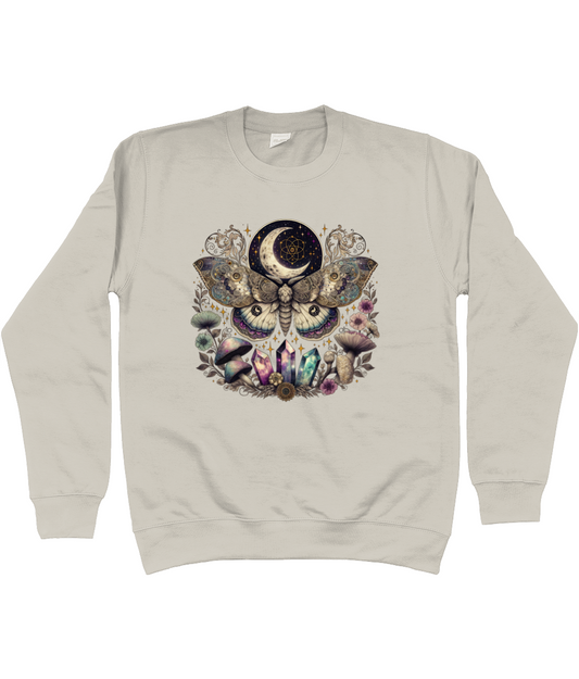 Celestial Lunar Moth Sweater