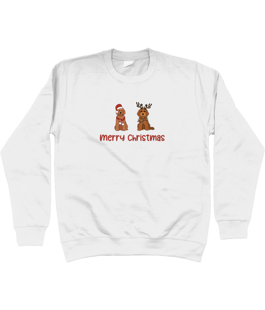 Personalised Kids Christmas Doggies Sweater