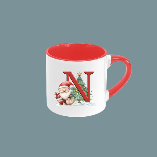 Kids Initial Christmas Mug