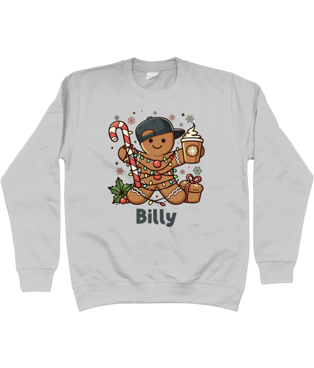 Kids Personalised Gingerbread Sweater (Boy)