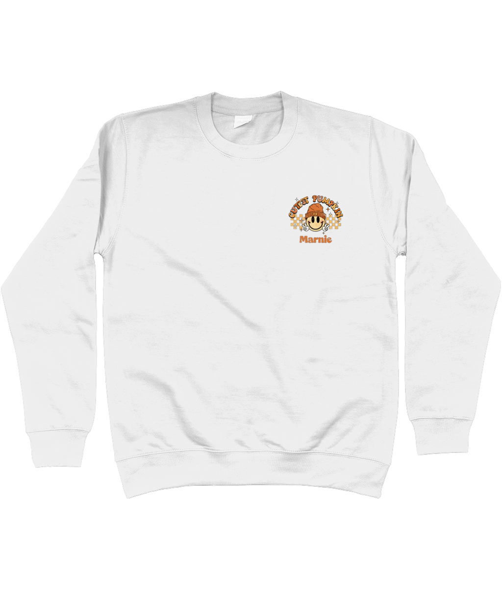 Kids Personalised Cutest Pumpkin In the Patch Sweater