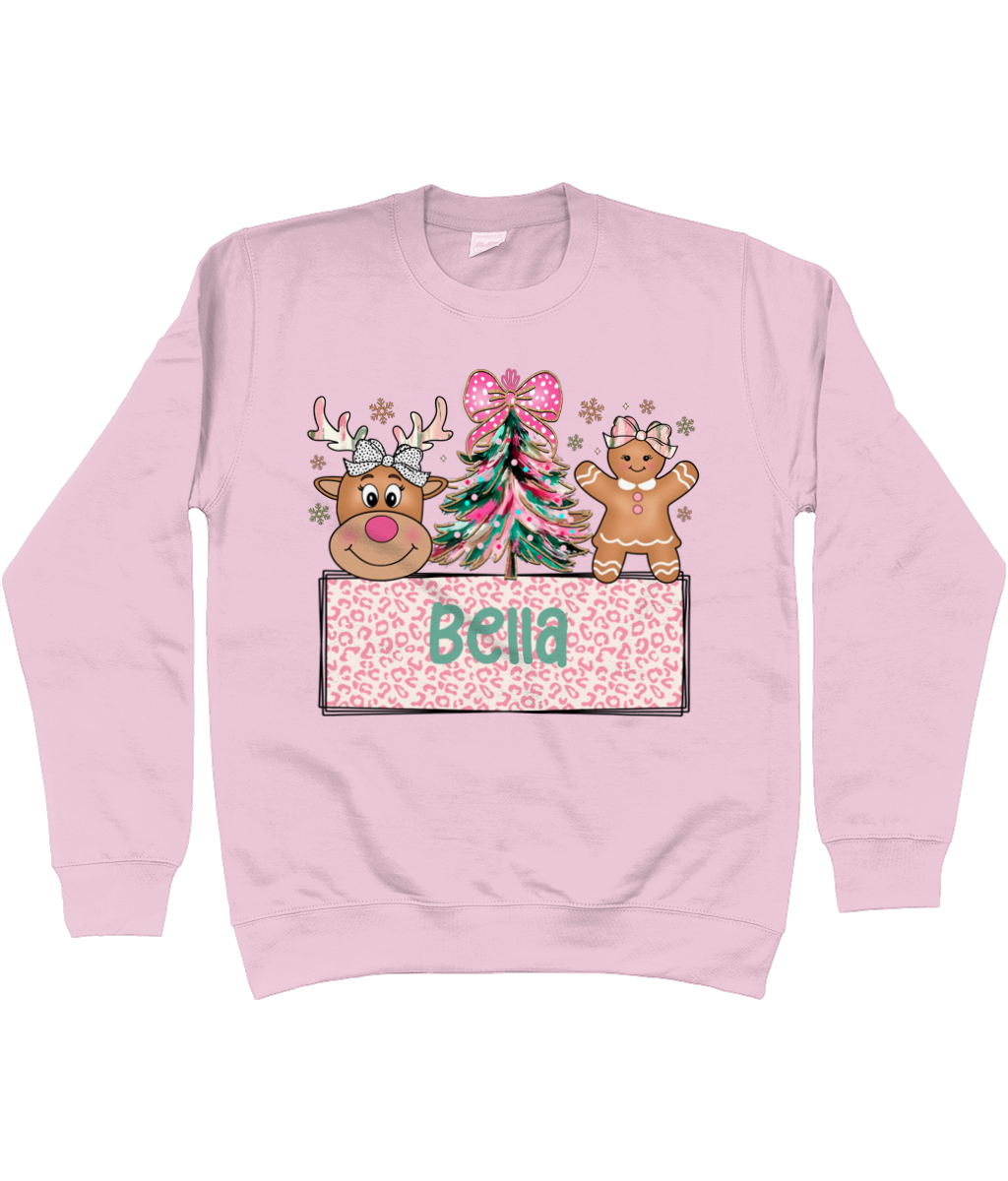 Kids Personalised Xmas Sweater (Girl)