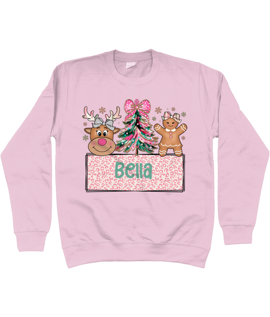 Kids Personalised Xmas Sweater (Girl)