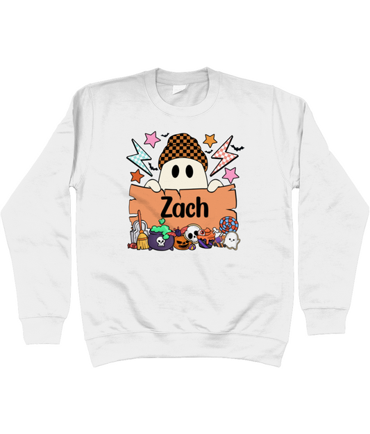 Kids Personalised Boo Boy Sweater