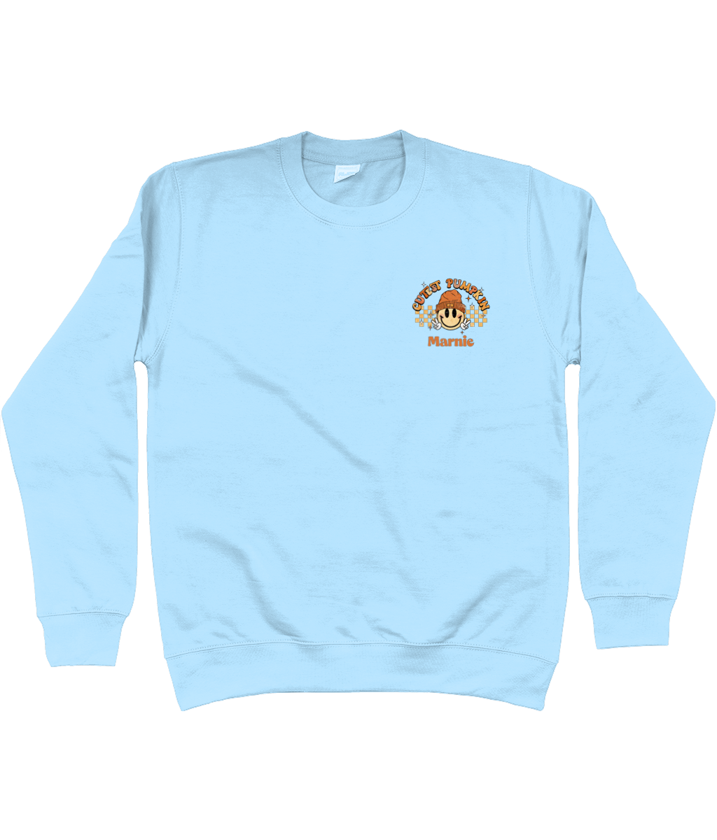 Kids Personalised Cutest Pumpkin In the Patch Sweater