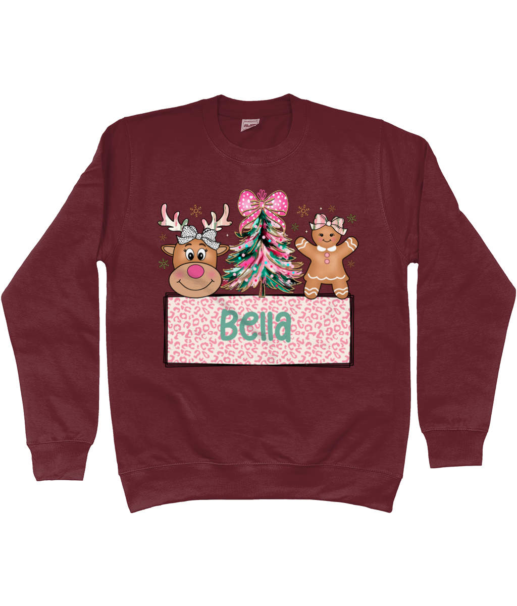 Kids Personalised Xmas Sweater (Girl)