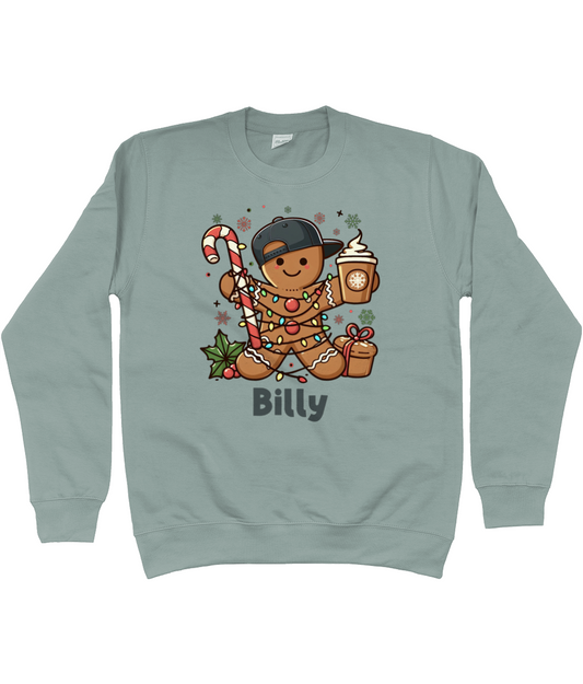 Kids Personalised Gingerbread Sweater (Boy)