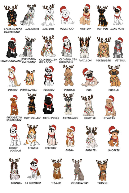 Personalised Kids Christmas Doggies Sweater